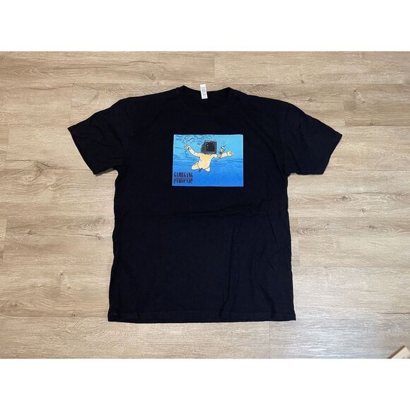 Men's‎ Game Gang NIRVANA Style Sz XL T-shirt Nevermind Rock Gamers Tee Cotton - Picture 1 of 6